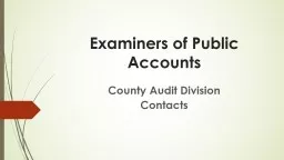 Examiners of Public Accounts