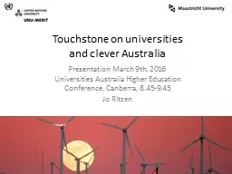 Touchstone on universities