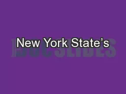New York State’s