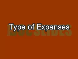Type of Expanses