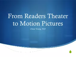 From Readers Theater to Motion Pictures