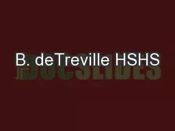 B. deTreville HSHS