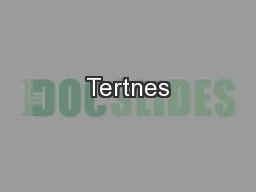 PPT-Tertnes