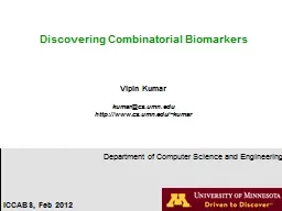 Discovering Combinatorial Biomarkers