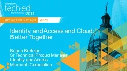 Identity and Access and Cloud: