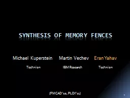 Synthesis of Memory Fences