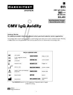 system ABBOTT Diagnostics Division en CMV IgG Avidity