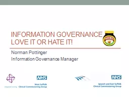 Information Governance,