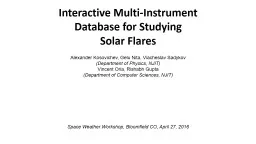 Interactive Multi-Instrument Database for Studying Solar Fl
