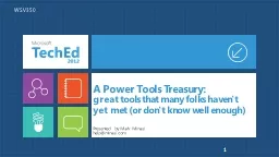 A Power Tools Treasury: