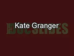 Kate Granger