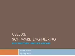 CSE503: