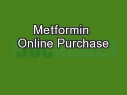 Metformin Online Purchase