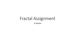 Fractal Assignment
