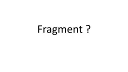 Fragment ?