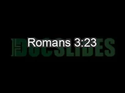 Romans 3:23