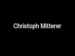 Christoph Mitterer