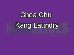 Choa Chu Kang Laundry