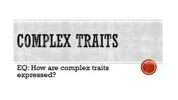 Complex Traits