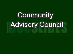 Community Advisory Council