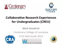 Collaborative Research Experiences for Undergraduates (CREU