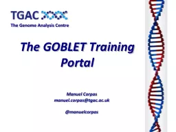 The GOBLET Training Portal