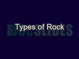 Types of Rock