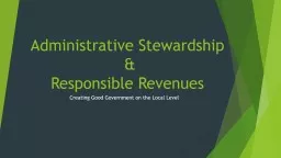 Administrative Stewardship