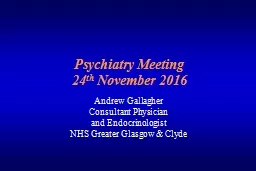 Psychiatry Meeting