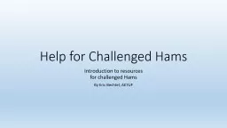 Help for Challenged Hams