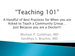 “Teaching 101”