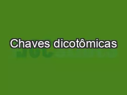 Chaves dicotômicas