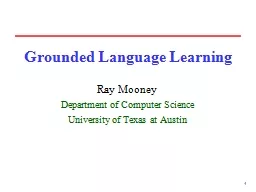 1 Grounded Language Learning