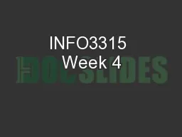 INFO3315 Week 4