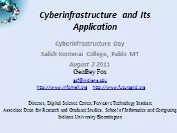 Cyberinfrastructure and Its Application