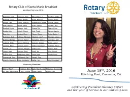 Rotary Club of Santa Maria