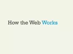 How the Web