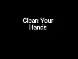 Clean Your Hands 