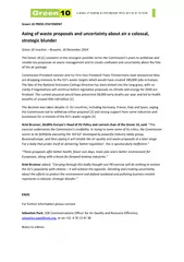 Green  PRESS STATEMENT Axing of waste proposals and un