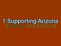 1 Supporting Arizona