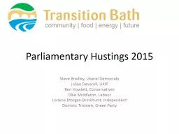 Parliamentary Hustings 2015