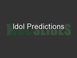 Idol Predictions