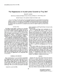 DEVELOPMENTAL BIOLOGY    The Regeneration of Axolotl L
