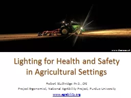 Lighting for Health and Safety