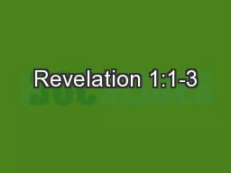 Revelation 1:1-3