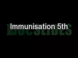 Immunisation 5th