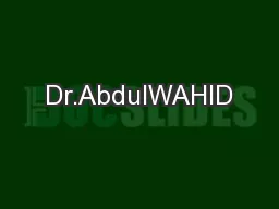 Dr.AbdulWAHID