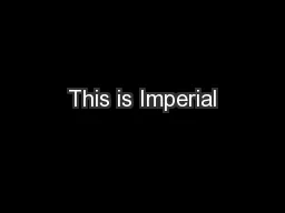 This is Imperial