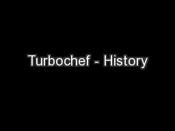 Turbochef - History