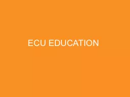 ECU EDUCATION